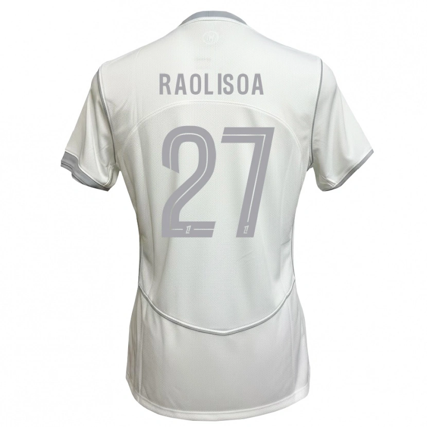 Danxen Niño Camiseta Lilian Raolisoa #27 Blanco Gris 2ª Equipación 2026/27 La Camisa México