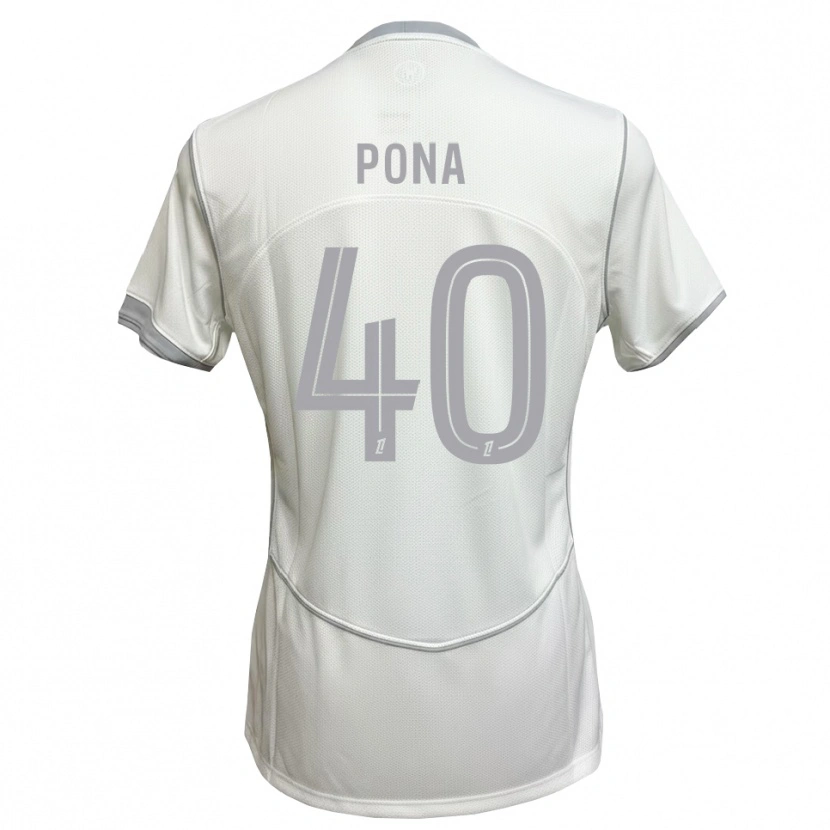Danxen Niño Camiseta Oumar Pona #40 Blanco Gris 2ª Equipación 2026/27 La Camisa México