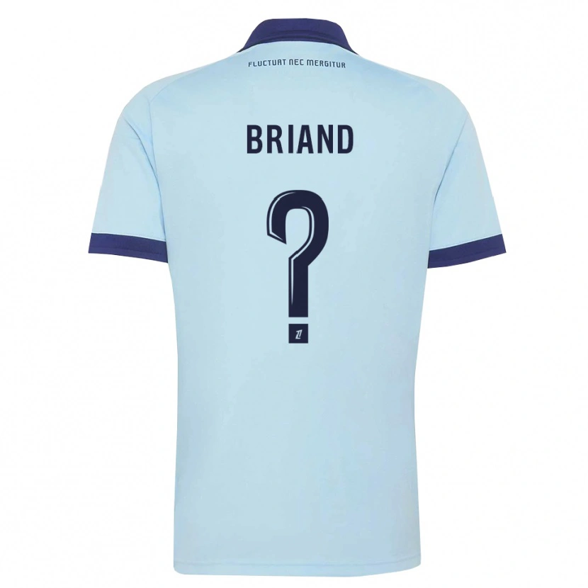 Danxen Niño Camiseta Noam Briand #0 Azul Aciano Negro 2ª Equipación 2026/27 La Camisa México