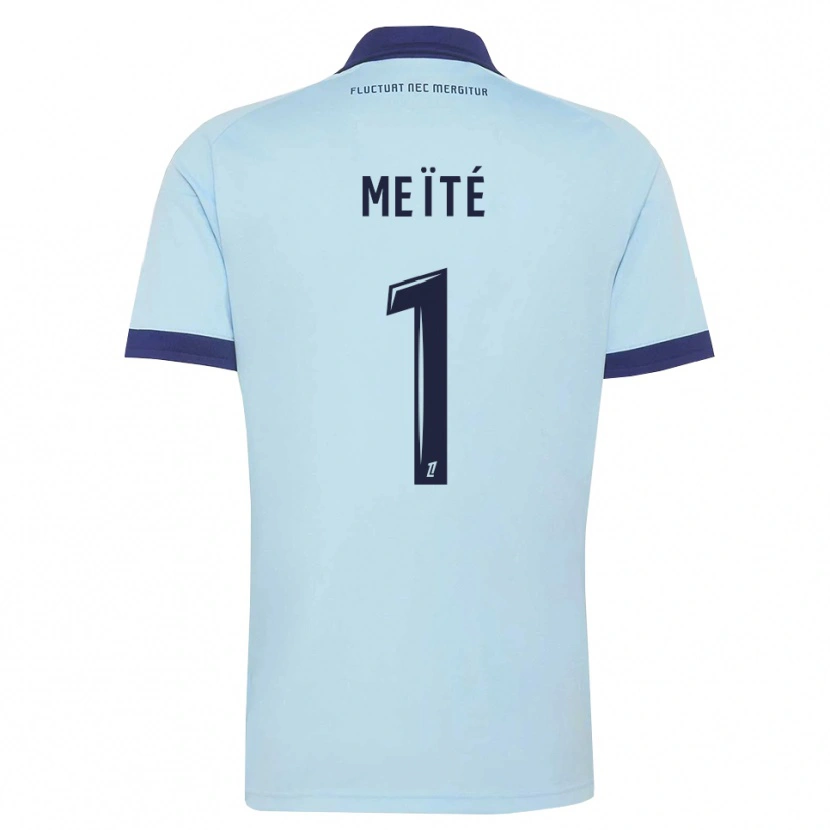 Danxen Niño Camiseta Ibrahim Meïté #1 Azul Aciano Negro 2ª Equipación 2026/27 La Camisa México