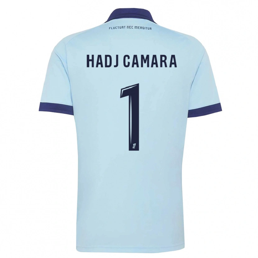 Danxen Niño Camiseta El Hadj Camara #1 Azul Aciano Negro 2ª Equipación 2026/27 La Camisa México