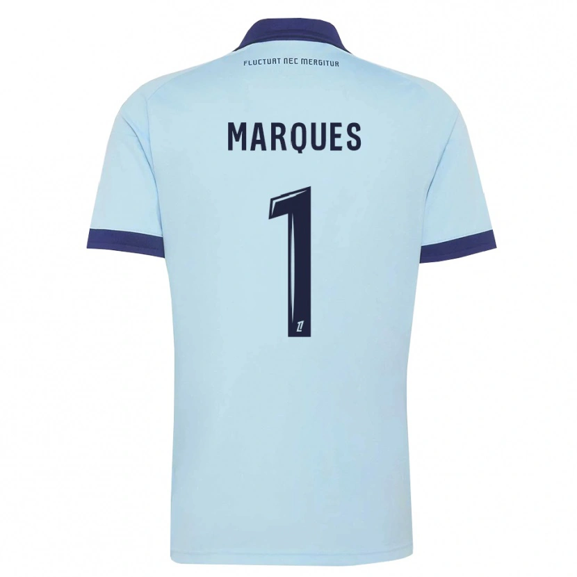 Danxen Niño Camiseta Inès Marques #1 Azul Aciano Negro 2ª Equipación 2026/27 La Camisa México