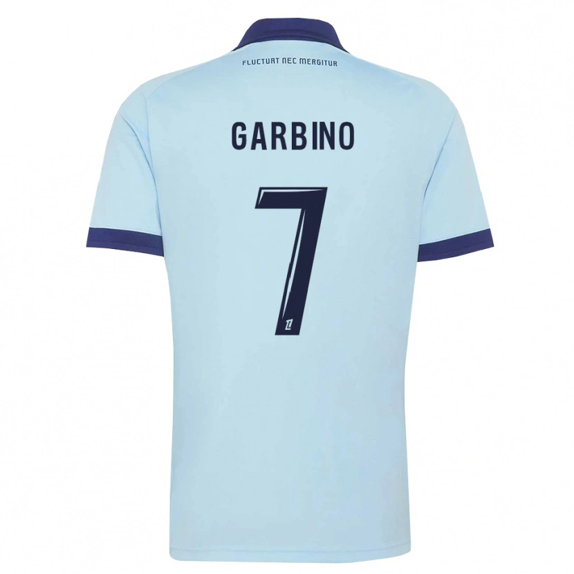 Danxen Niño Camiseta Maëlle Garbino #7 Azul Aciano Negro 2ª Equipación 2026/27 La Camisa México