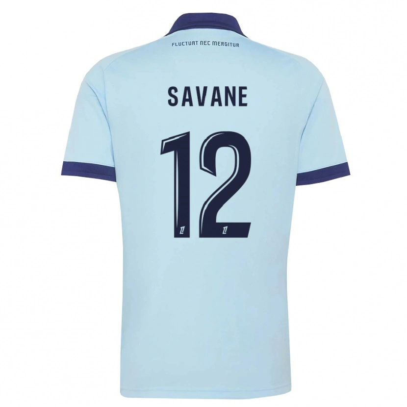 Danxen Niño Camiseta Mohamed Savane #12 Azul Aciano Negro 2ª Equipación 2026/27 La Camisa México