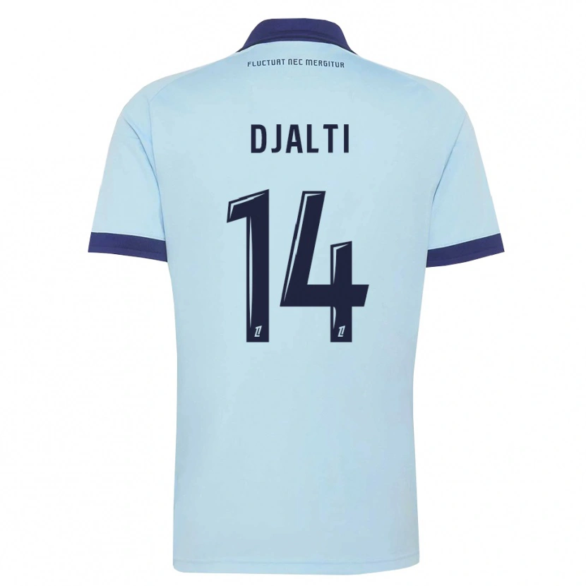 Danxen Niño Camiseta Nadir Djalti #14 Azul Aciano Negro 2ª Equipación 2026/27 La Camisa México