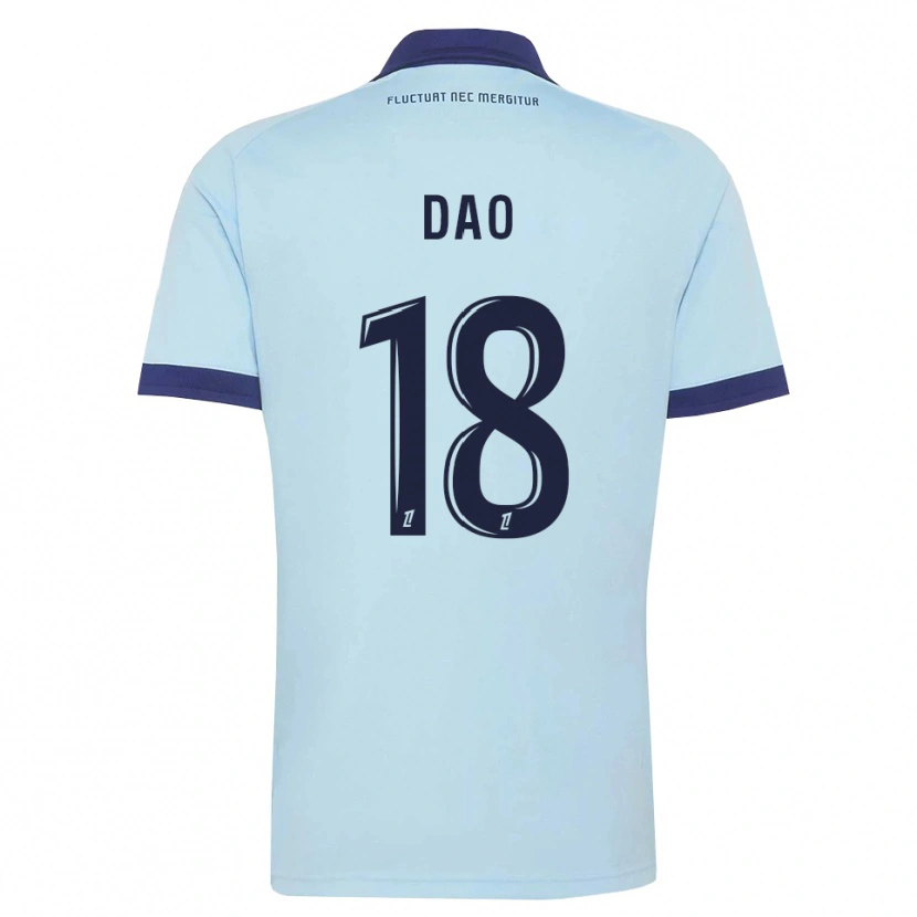 Danxen Niño Camiseta Mohamed Dao #18 Azul Aciano Negro 2ª Equipación 2026/27 La Camisa México