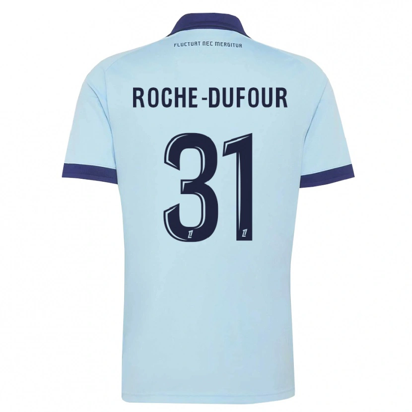 Danxen Niño Camiseta Kenza Roche Dufour #31 Azul Aciano Negro 2ª Equipación 2026/27 La Camisa México