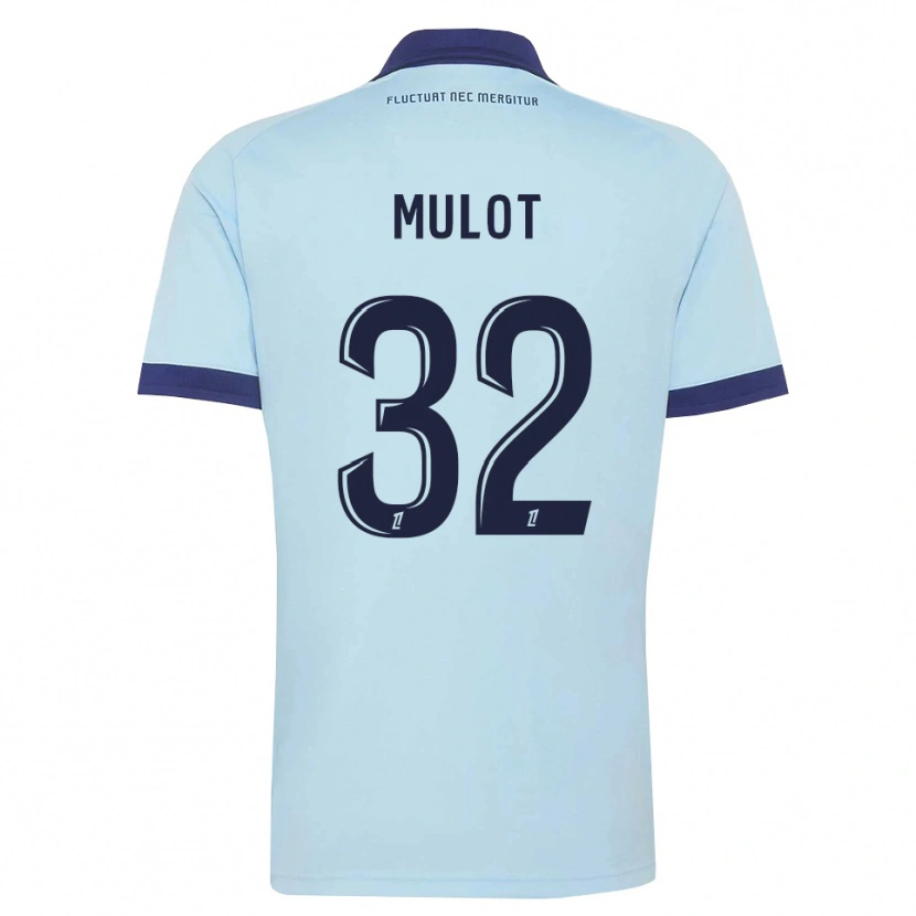Danxen Niño Camiseta Marie Mulot #32 Azul Aciano Negro 2ª Equipación 2026/27 La Camisa México