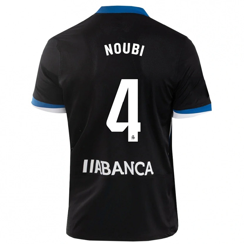 Danxen Niño Camiseta Lucas Noubi #4 Negro Azul Blanco 2ª Equipación 2026/27 La Camisa México
