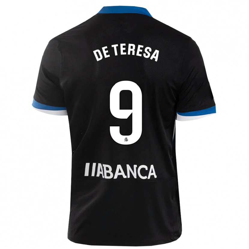 Danxen Niño Camiseta Ana Lucía De Teresa #9 Negro Azul Blanco 2ª Equipación 2026/27 La Camisa México