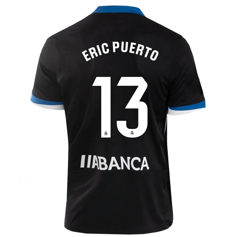 Danxen Niño Camiseta Eric Puerto #13 Negro Azul Blanco 2ª Equipación 2026/27 La Camisa México