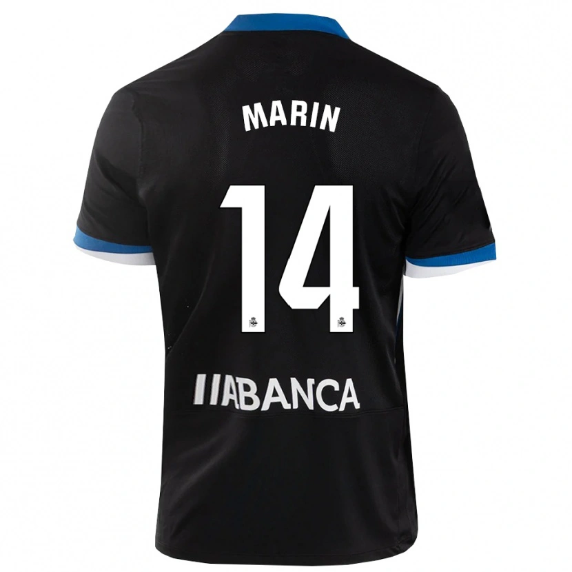 Danxen Niño Camiseta Ainhoa Marín #14 Negro Azul Blanco 2ª Equipación 2026/27 La Camisa México