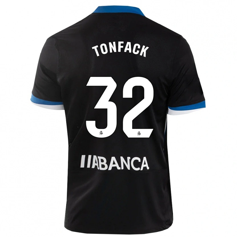 Danxen Niño Camiseta Bil Nsongo #32 Negro Azul Blanco 2ª Equipación 2026/27 La Camisa México