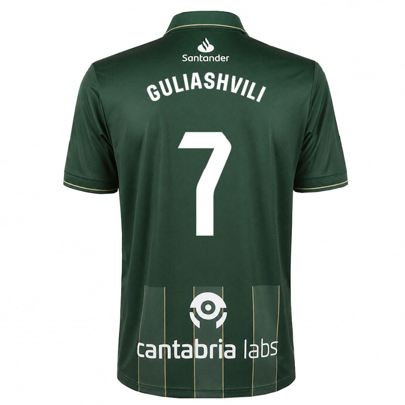 Danxen Niño Camiseta Giorgi Guliashvili #7 Gris Pizarra Oscuro Blanco 2ª Equipación 2026/27 La Camisa México