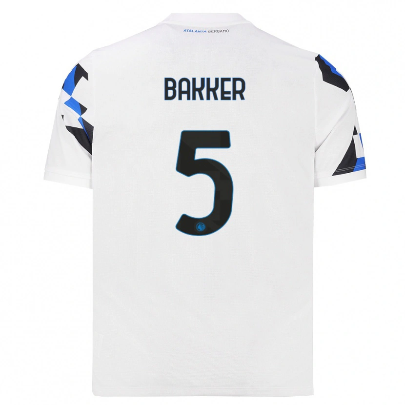 Danxen Niño Camiseta Mitchel Bakker #5 Blanco Rojo Azul 2ª Equipación 2026/27 La Camisa México