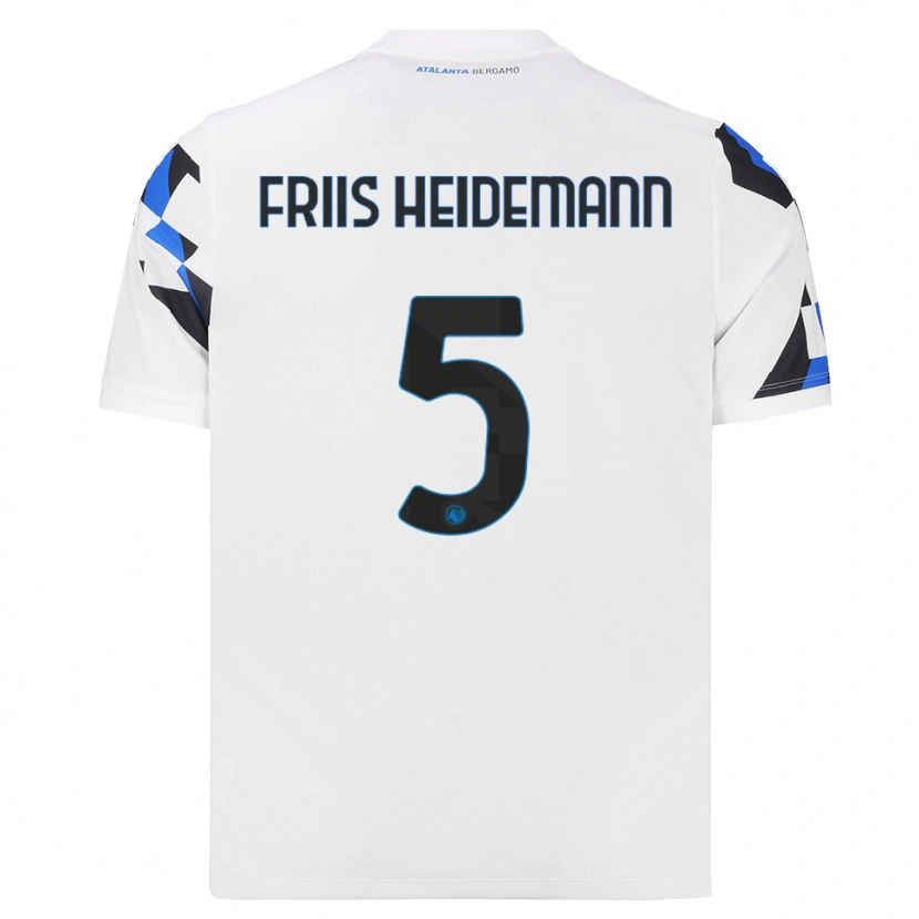 Danxen Niño Camiseta Lukas Friis Heidemann #5 Blanco Rojo Azul 2ª Equipación 2026/27 La Camisa México