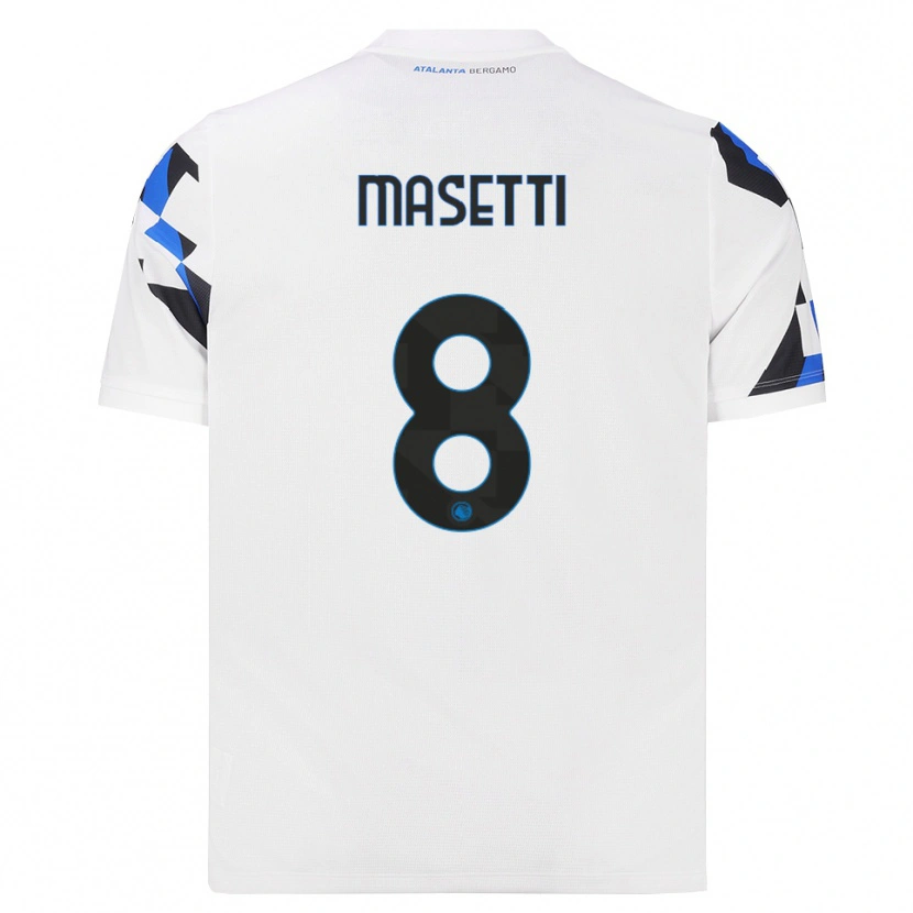 Danxen Niño Camiseta Francesco Masetti #8 Blanco Rojo Azul 2ª Equipación 2026/27 La Camisa México