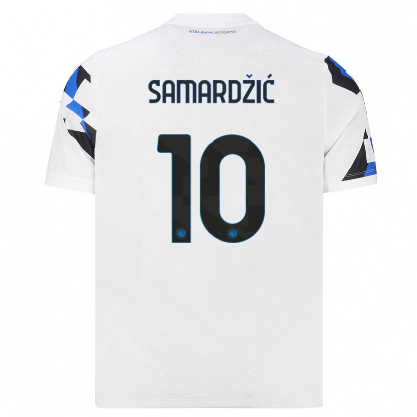 Danxen Niño Camiseta Lazar Samardžić #10 Blanco Rojo Azul 2ª Equipación 2026/27 La Camisa México