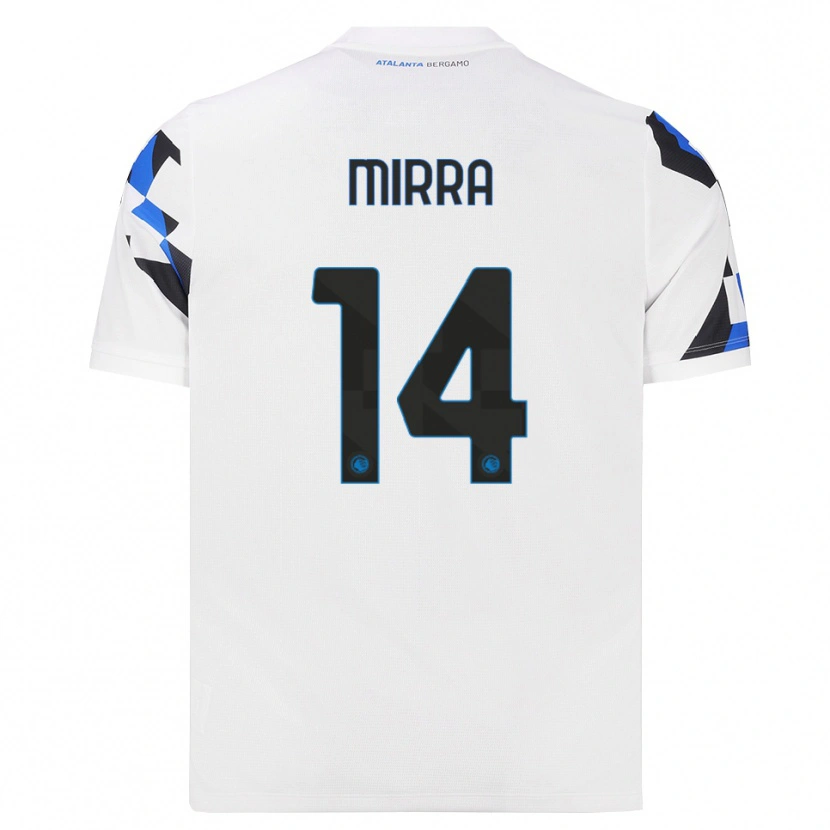 Danxen Niño Camiseta Jacopo Mirra #14 Blanco Rojo Azul 2ª Equipación 2026/27 La Camisa México