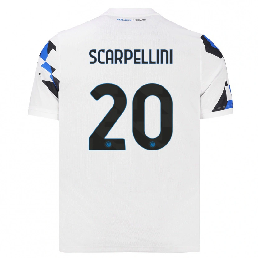 Danxen Niño Camiseta Andrea Scarpellini #20 Blanco Rojo Azul 2ª Equipación 2026/27 La Camisa México