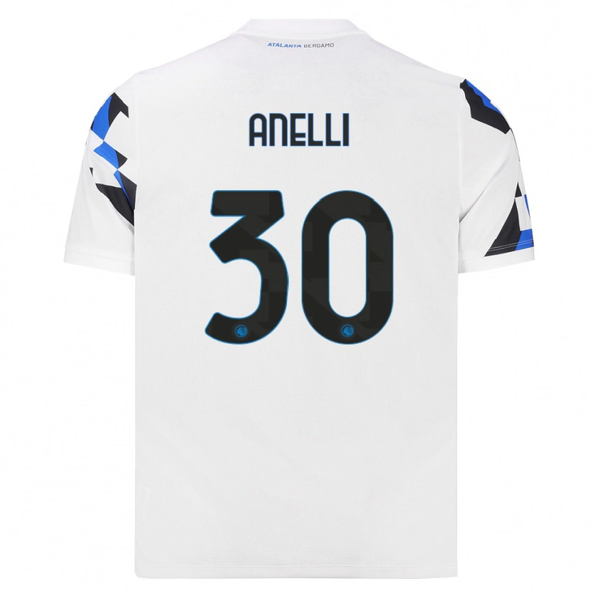 Danxen Niño Camiseta Alessandro Anelli #30 Blanco Rojo Azul 2ª Equipación 2026/27 La Camisa México