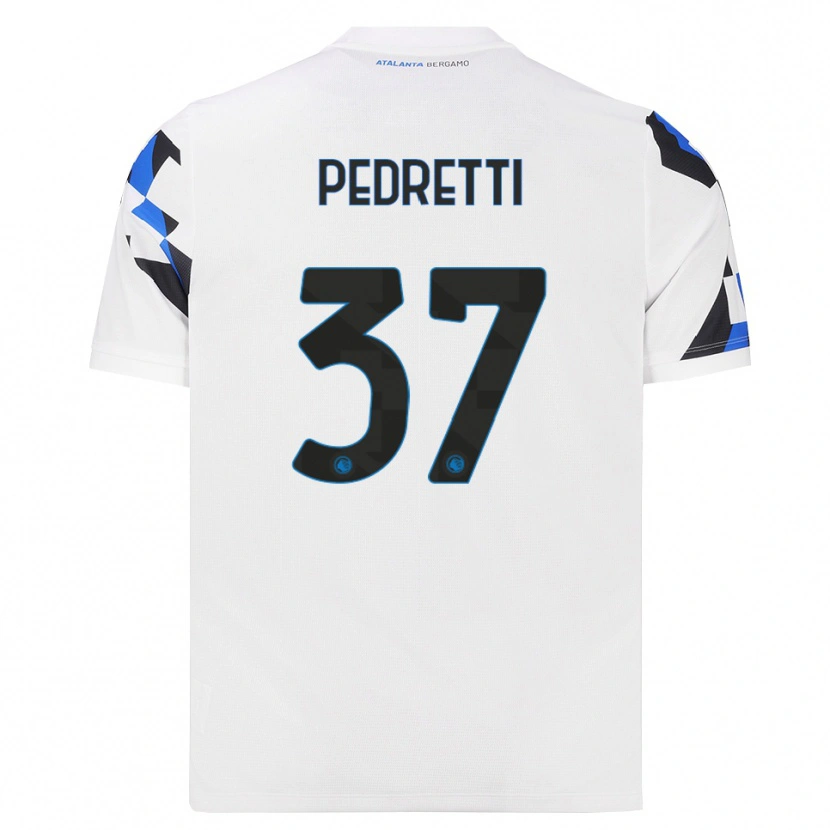 Danxen Niño Camiseta Mattia Pedretti #37 Blanco Rojo Azul 2ª Equipación 2026/27 La Camisa México