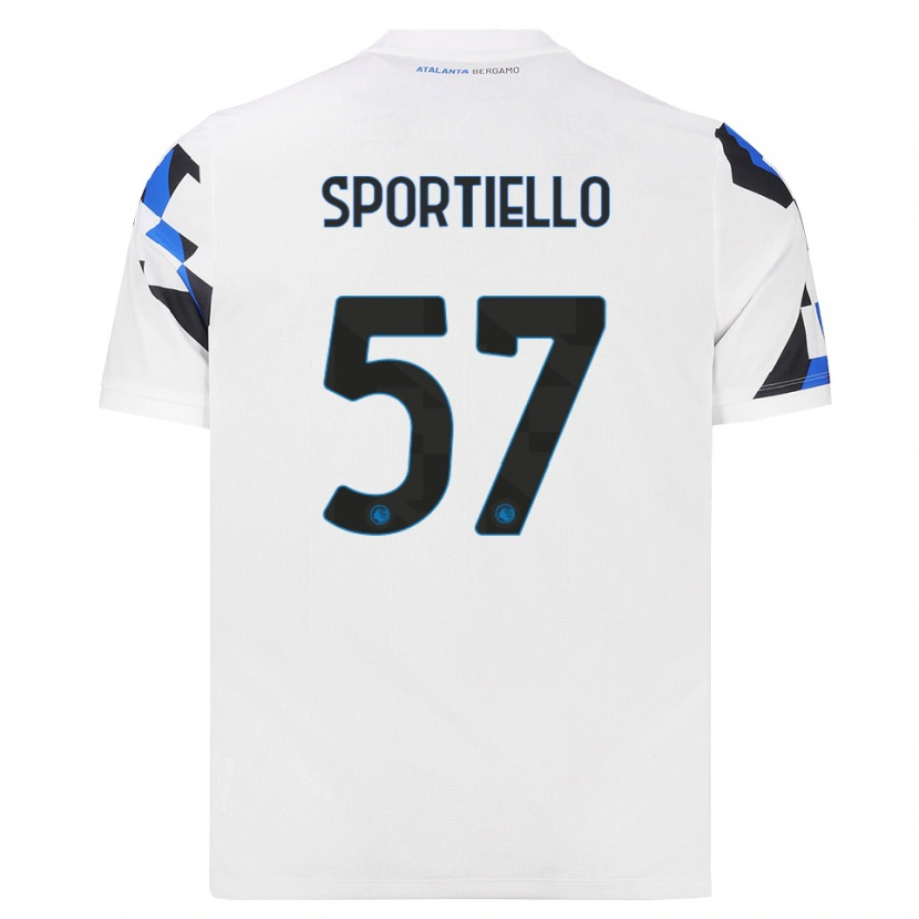 Danxen Niño Camiseta Marco Sportiello #57 Blanco Rojo Azul 2ª Equipación 2026/27 La Camisa México