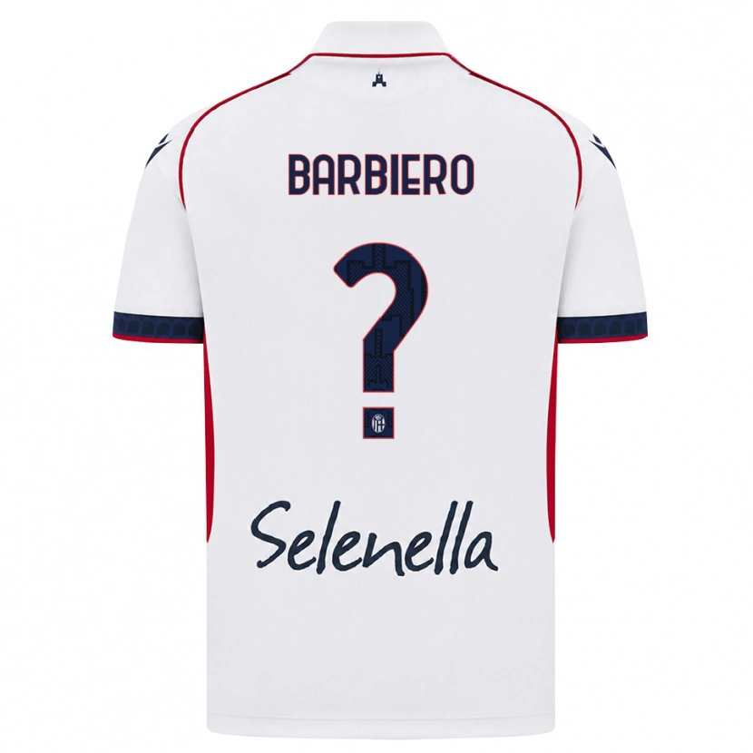 Danxen Niño Camiseta Andrea Barbiero #0 Blanco Rojo Azul Real 2ª Equipación 2026/27 La Camisa México