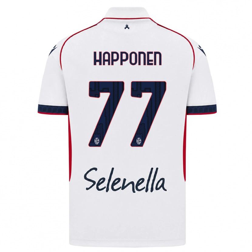 Danxen Niño Camiseta Ukko Happonen #77 Blanco Rojo Azul Real 2ª Equipación 2026/27 La Camisa México