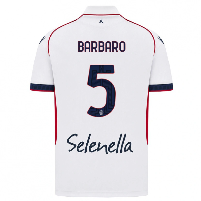 Danxen Niño Camiseta Elia Barbaro #5 Blanco Rojo Azul Real 2ª Equipación 2026/27 La Camisa México