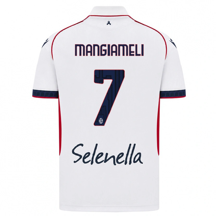 Danxen Niño Camiseta Federico Mangiameli #7 Blanco Rojo Azul Real 2ª Equipación 2026/27 La Camisa México