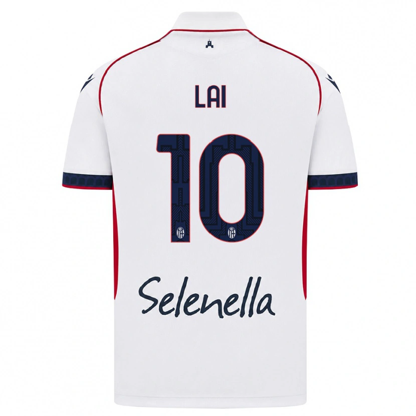 Danxen Niño Camiseta Luca Lai #10 Blanco Rojo Azul Real 2ª Equipación 2026/27 La Camisa México