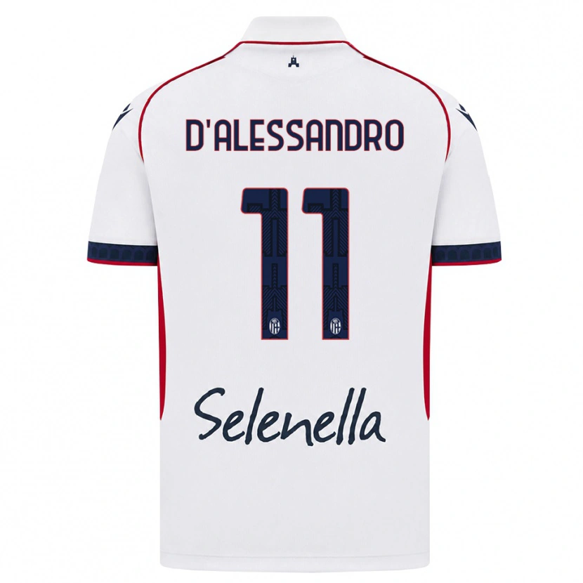 Danxen Niño Camiseta Giuliano D'alessandro #11 Blanco Rojo Azul Real 2ª Equipación 2026/27 La Camisa México
