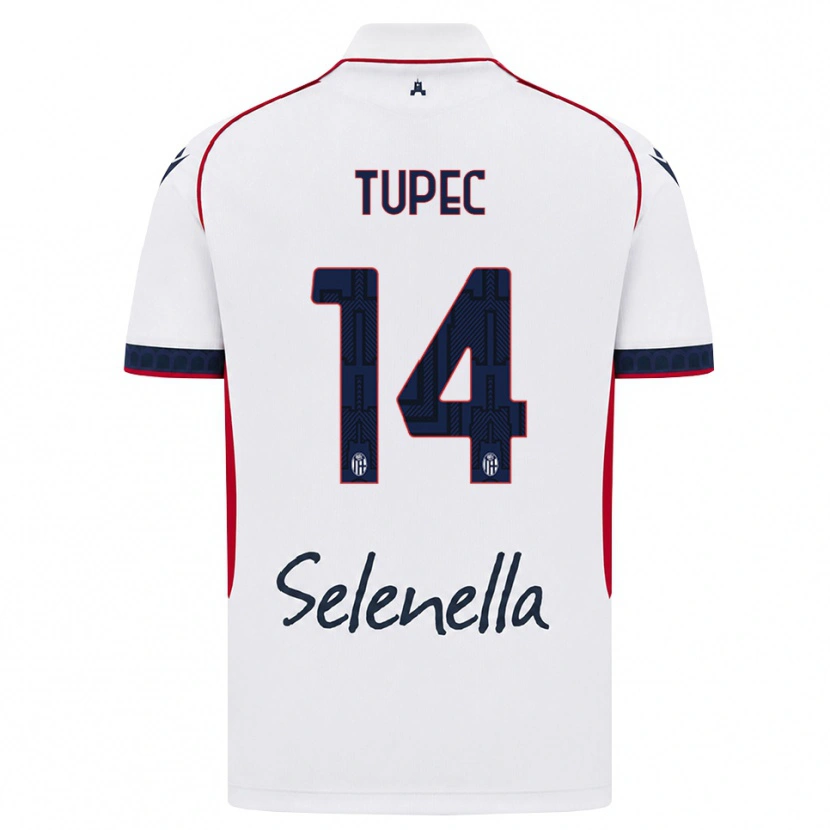Danxen Niño Camiseta Leos Tupec #14 Blanco Rojo Azul Real 2ª Equipación 2026/27 La Camisa México
