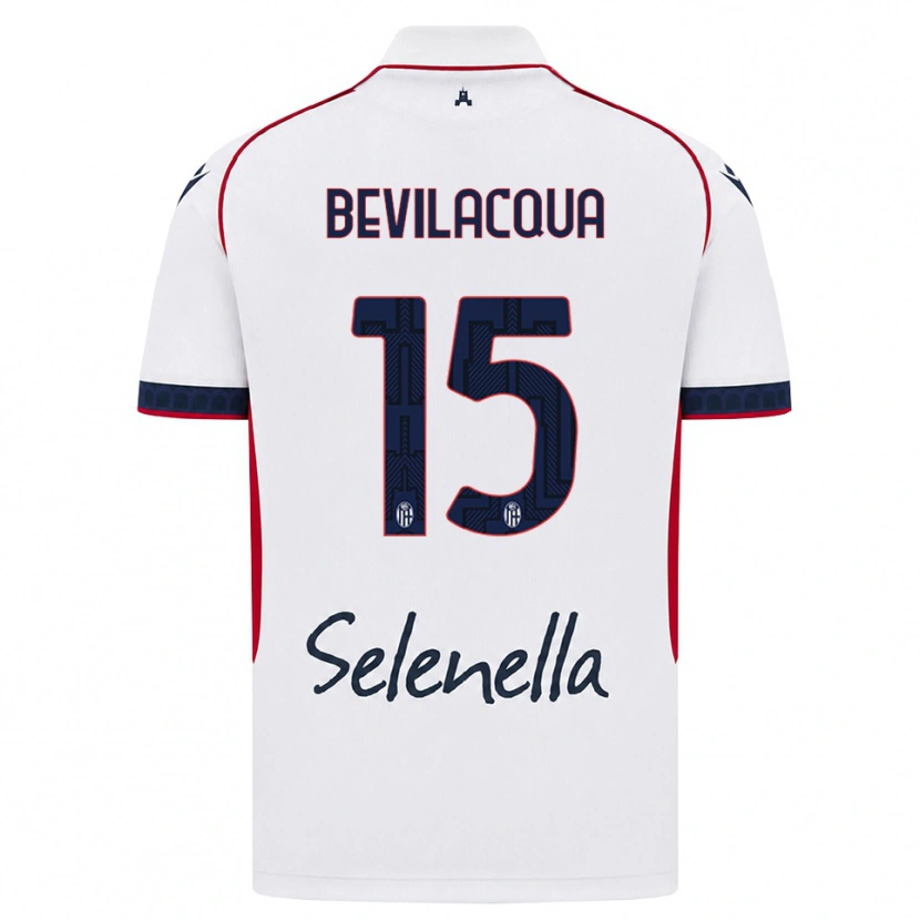 Danxen Niño Camiseta Vincenzo Bevilacqua #15 Blanco Rojo Azul Real 2ª Equipación 2026/27 La Camisa México