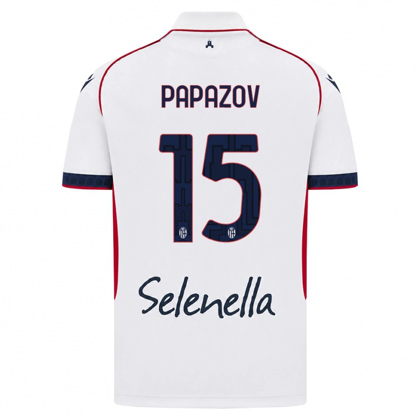 Danxen Niño Camiseta Dimitar Papazov #15 Blanco Rojo Azul Real 2ª Equipación 2026/27 La Camisa México