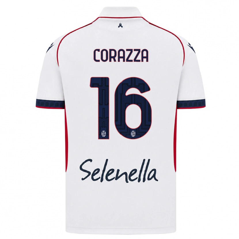 Danxen Niño Camiseta Tommaso Corazza #16 Blanco Rojo Azul Real 2ª Equipación 2026/27 La Camisa México
