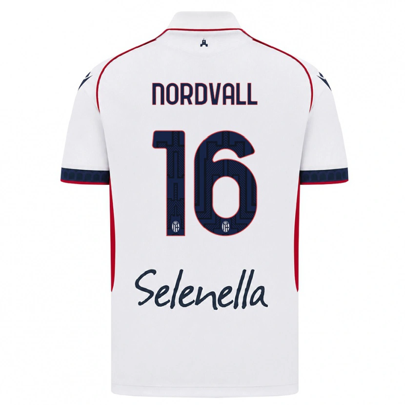 Danxen Niño Camiseta Ossian Nordvall #16 Blanco Rojo Azul Real 2ª Equipación 2026/27 La Camisa México