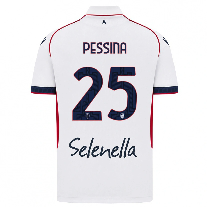 Danxen Niño Camiseta Massimo Pessina #25 Blanco Rojo Azul Real 2ª Equipación 2026/27 La Camisa México