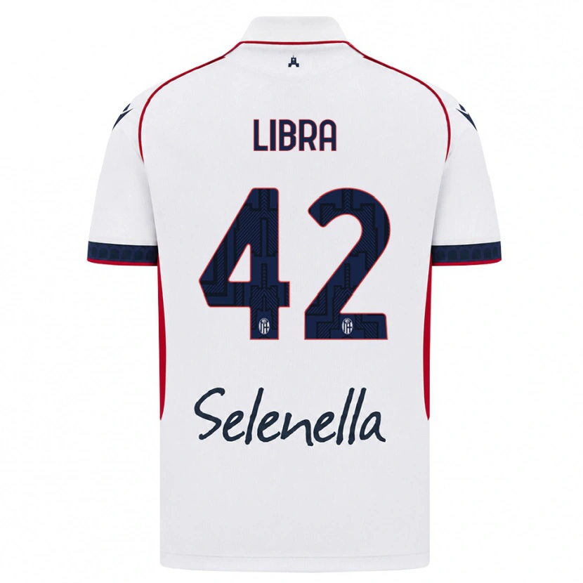 Danxen Niño Camiseta Marco Libra #42 Blanco Rojo Azul Real 2ª Equipación 2026/27 La Camisa México