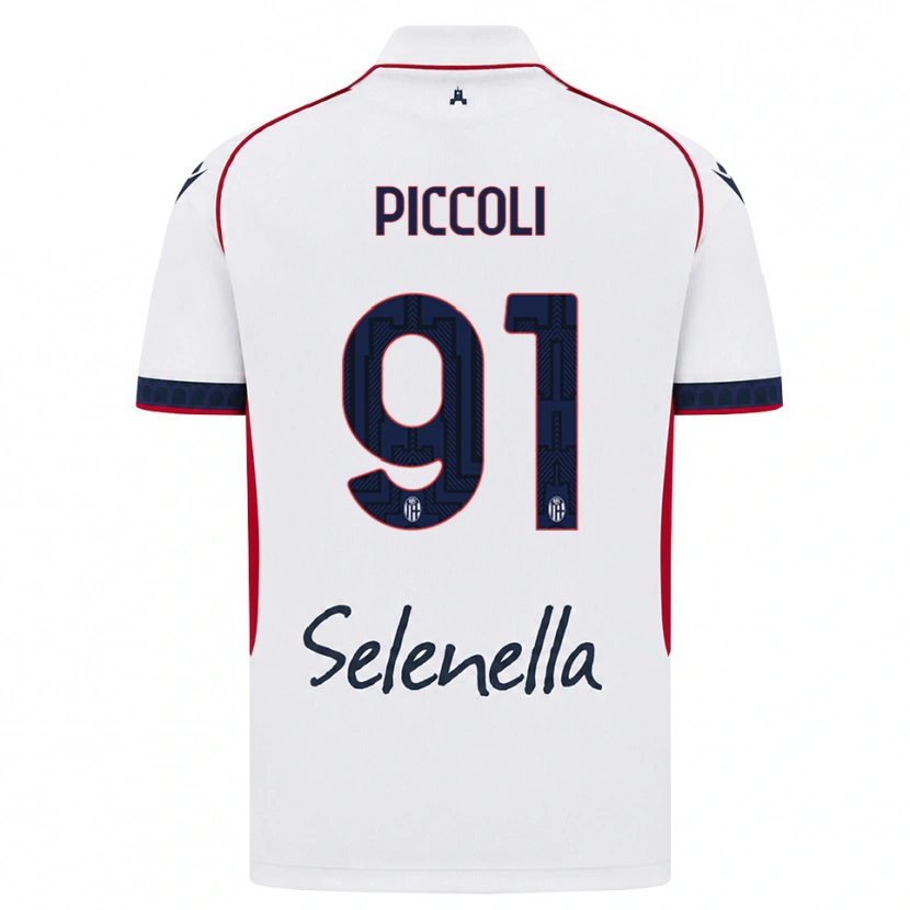 Danxen Niño Camiseta Roberto Piccoli #91 Blanco Rojo Azul Real 2ª Equipación 2026/27 La Camisa México