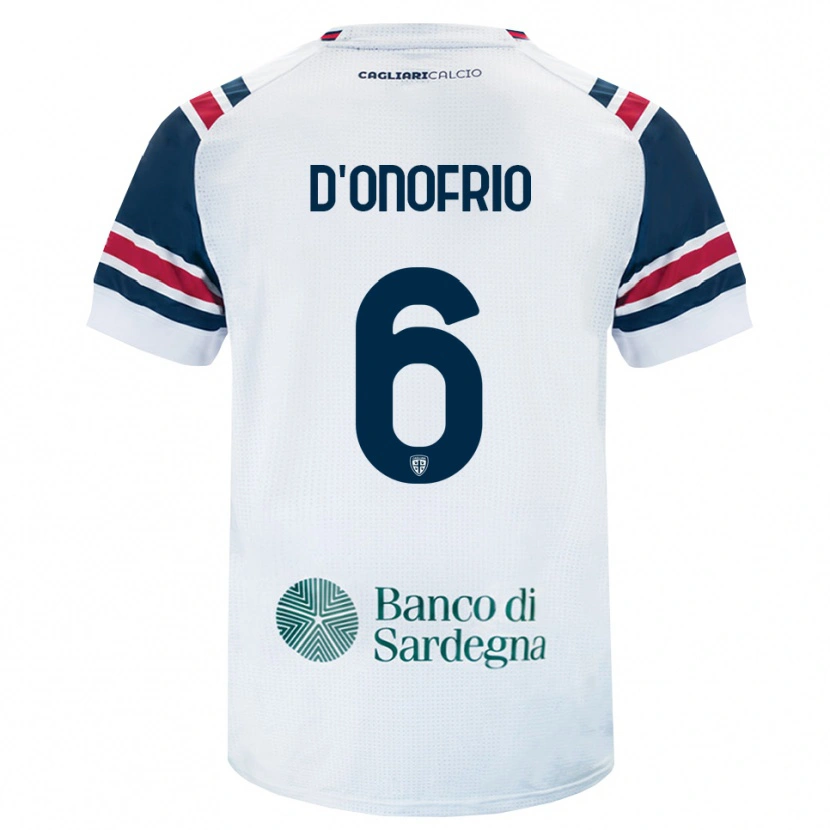 Danxen Niño Camiseta Vincenzo D'onofrio #6 Blanco Rojo Verde 2ª Equipación 2026/27 La Camisa México