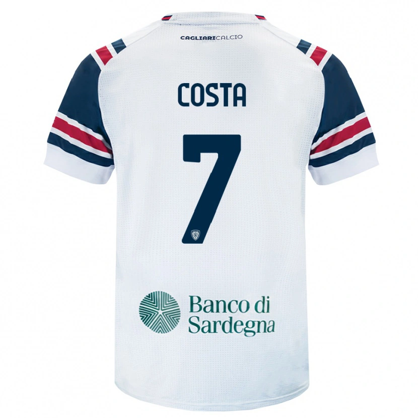 Danxen Niño Camiseta Luca Costa #7 Blanco Rojo Verde 2ª Equipación 2026/27 La Camisa México