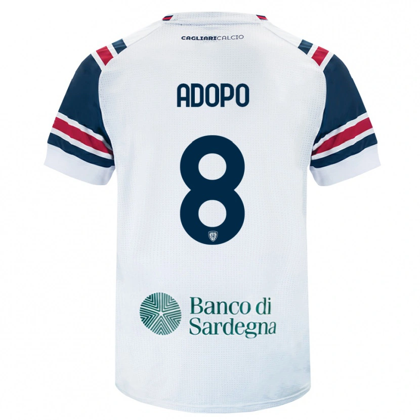 Danxen Niño Camiseta Michel Adopo #8 Blanco Rojo Verde 2ª Equipación 2026/27 La Camisa México