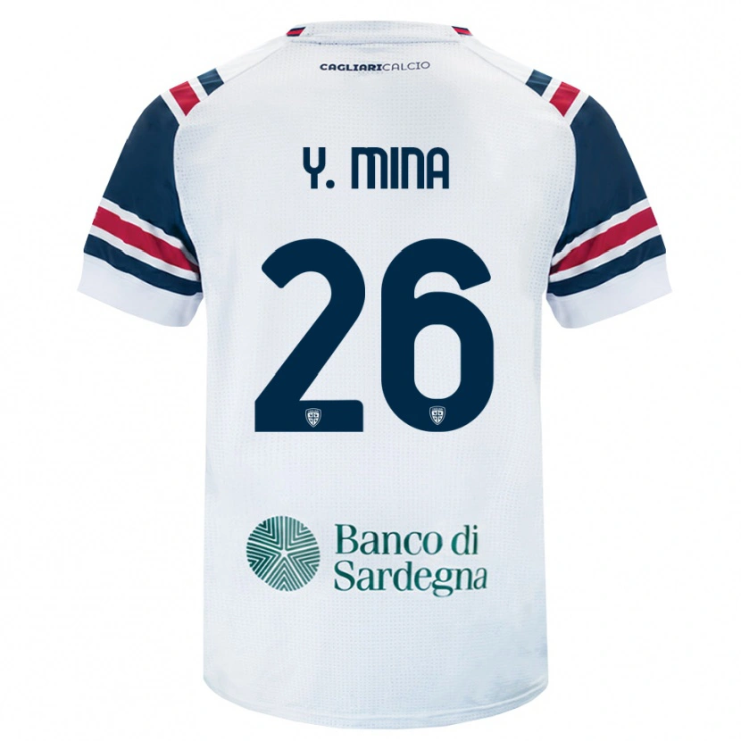 Danxen Niño Camiseta Yerry Mina #26 Blanco Rojo Verde 2ª Equipación 2026/27 La Camisa México