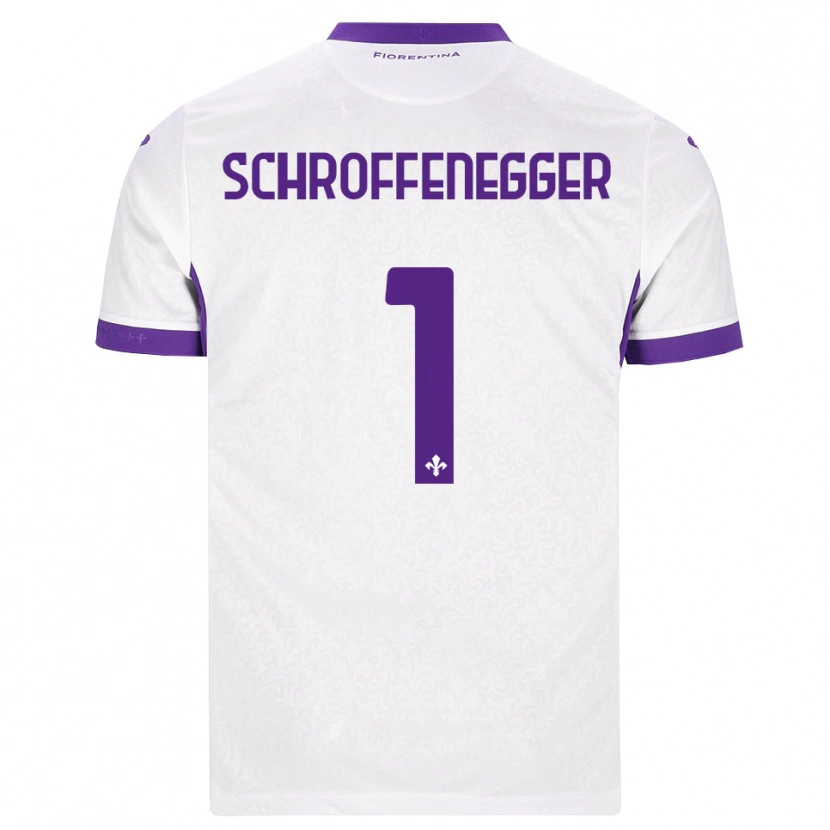 Danxen Niño Camiseta Katja Schroffenegger #1 Blanco Morado 2ª Equipación 2026/27 La Camisa México