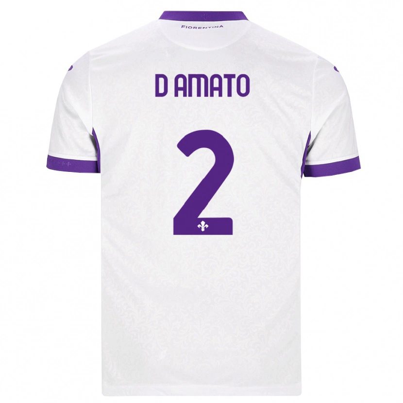 Danxen Niño Camiseta Gabriele D'amato #2 Blanco Morado 2ª Equipación 2026/27 La Camisa México