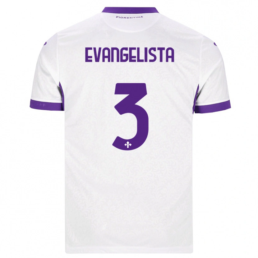 Danxen Niño Camiseta Carlo Evangelista #3 Blanco Morado 2ª Equipación 2026/27 La Camisa México