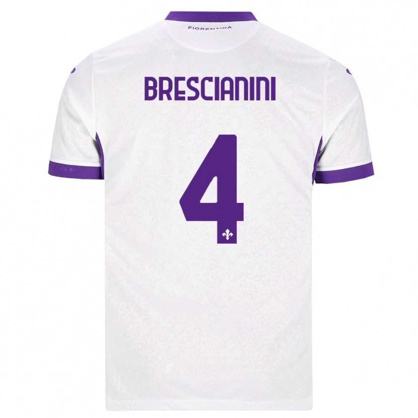 Danxen Niño Camiseta Marco Brescianini #4 Blanco Morado 2ª Equipación 2026/27 La Camisa México
