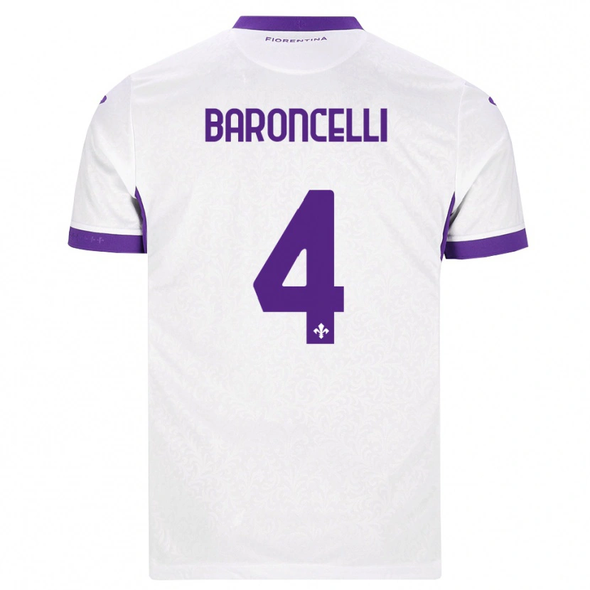 Danxen Niño Camiseta Leonardo Baroncelli #4 Blanco Morado 2ª Equipación 2026/27 La Camisa México